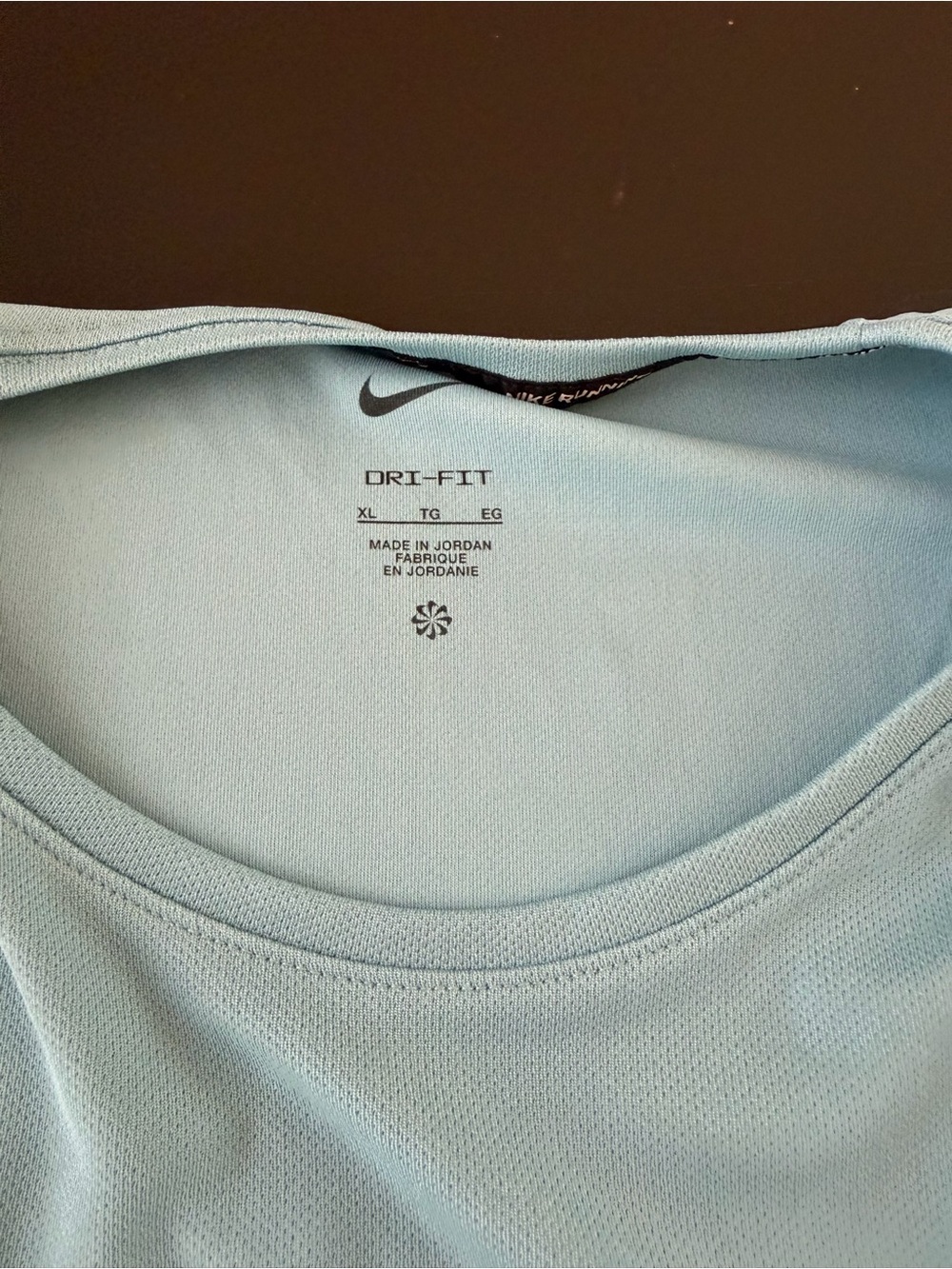 Nike Men's Dri-FIT Light Blue Performance Tee